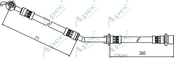 APEC BRAKING Bremžu šļūtene HOS4076